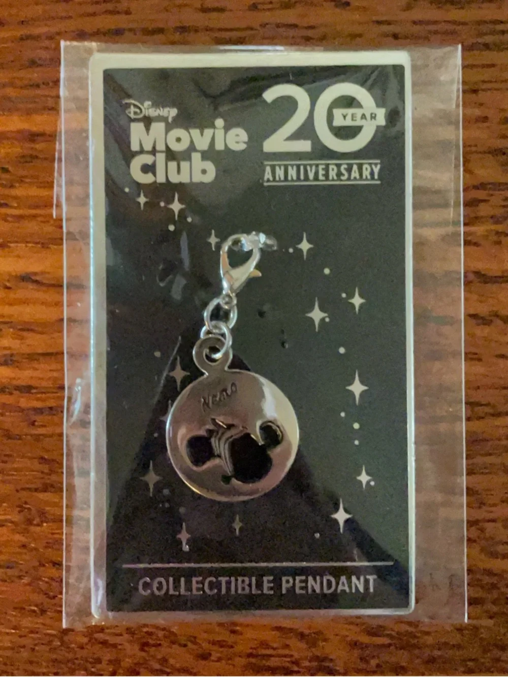 Disney 20th Anniversary Silver Movie Club Collectible Pendant Set - 4 Pack